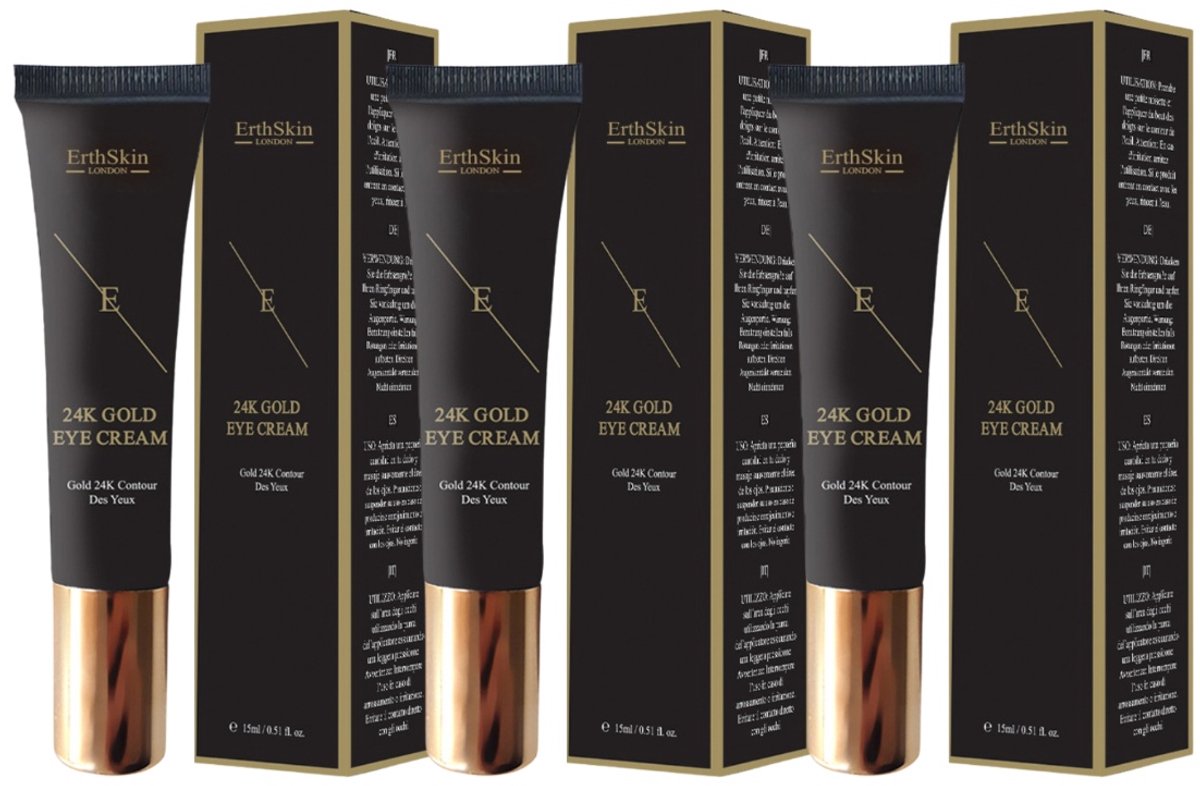 ErthSkin London ONDER OGENCRÈME 24K GOUD