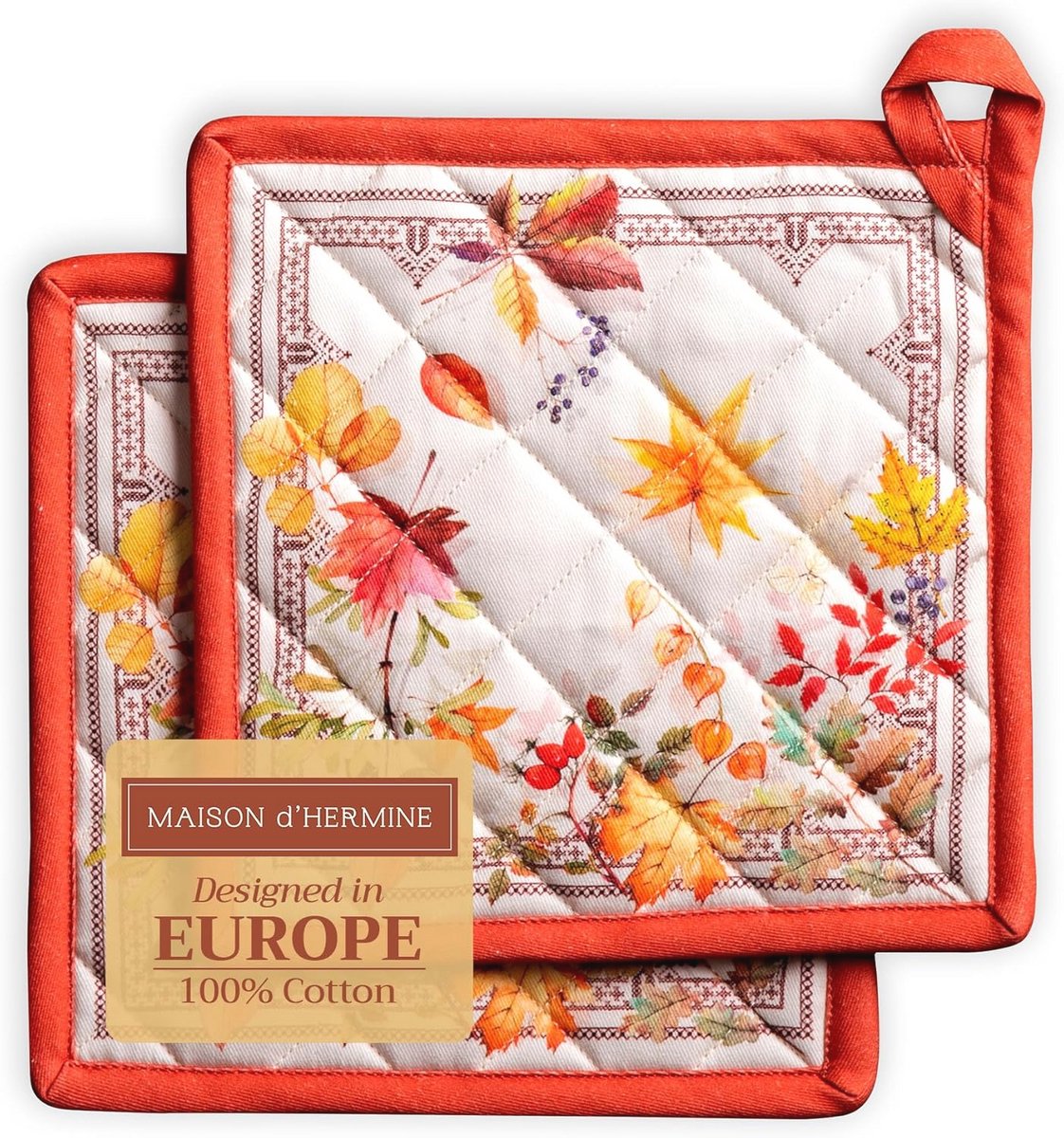 Katoenen pannenlappen set voor BBQ, koken en bakken - 20 CM x 20 CM