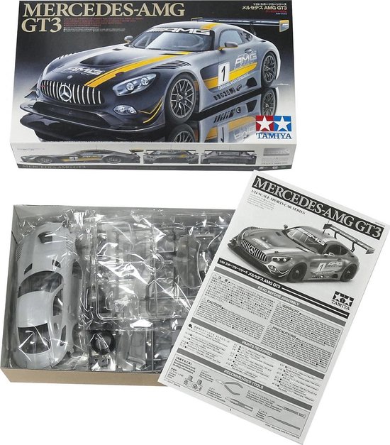 1:24 Modelbouwset Mercedes-AMG GT3 Racewagen - Gedetailleerde Replica ...