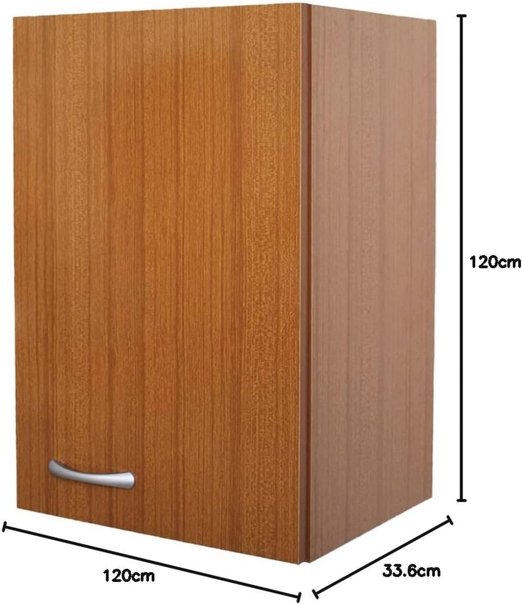 Teakhouten Afdruiprek en Hangkast voor Keuken - 80 cm