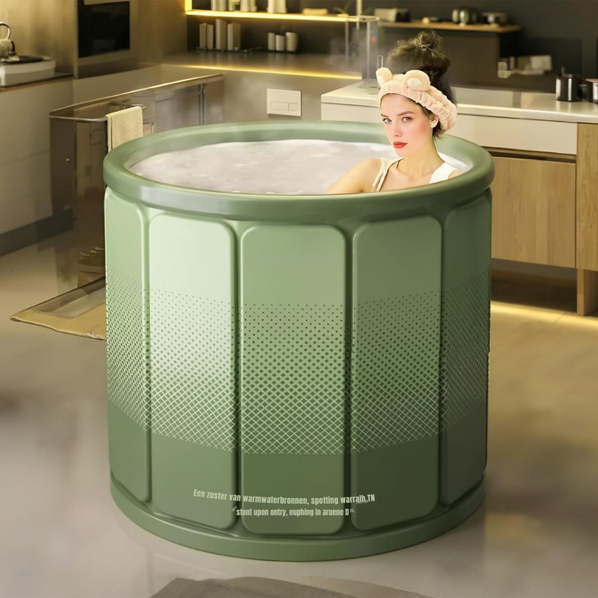 MMM® Ice Bath - Ijsbad - Zitbad - Groen - 65cm x 70cm x 65cm