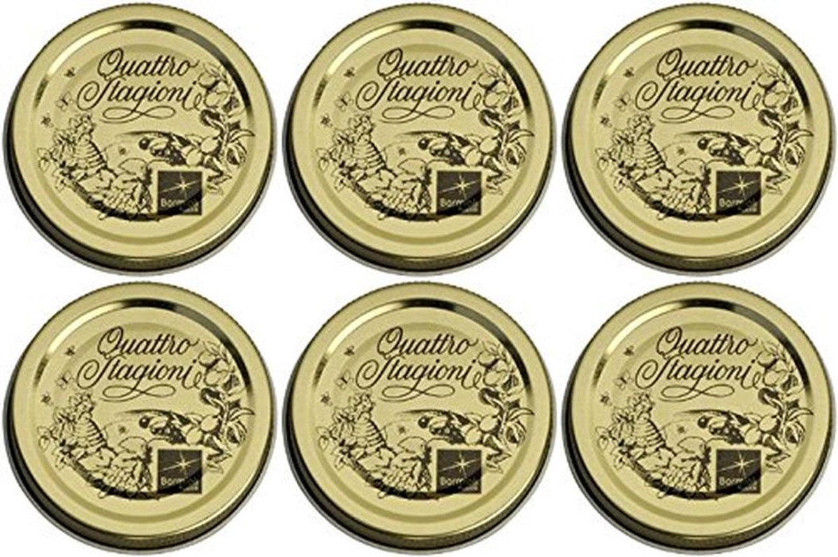 Quattro Stagioni Lids 2.75 inch (70 mm) Diameter - Pack of 6