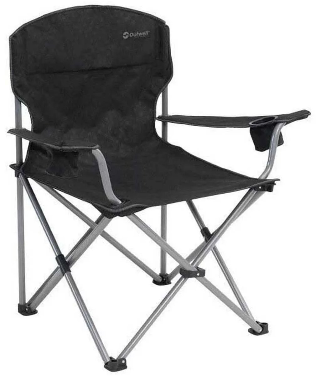 Outwell Catamarca XL Campingstoel - Zwart/zilver