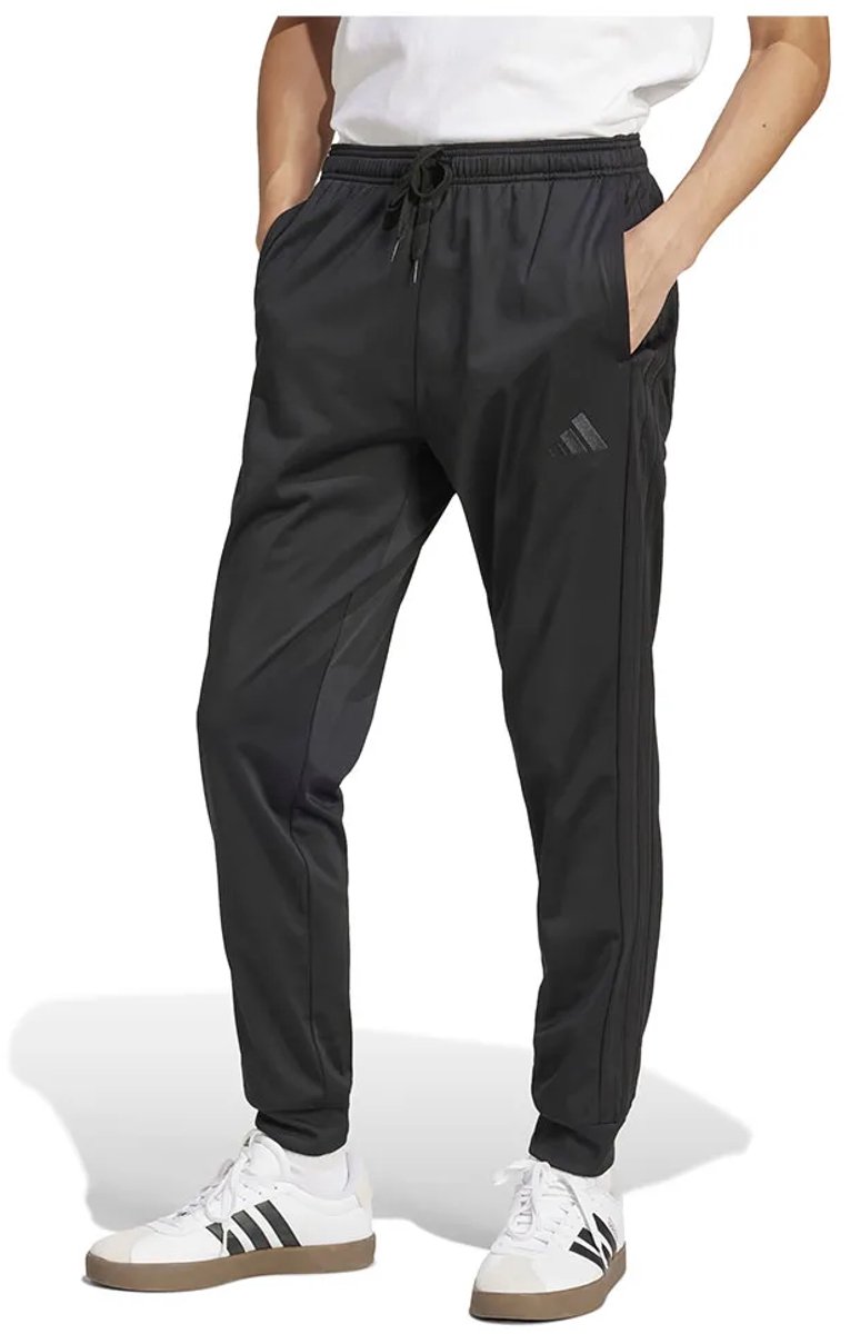 Adidas 3 Stripes Tricot Regular Tapered Trainingsbroek S Regular Man Zwart