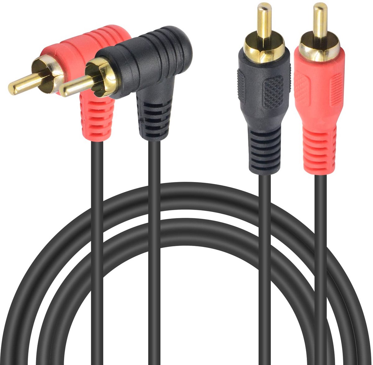 RCA naar RCA-kabel 1M - Stereo Audiokabel voor High-Fidelity Geluid en Home Theater