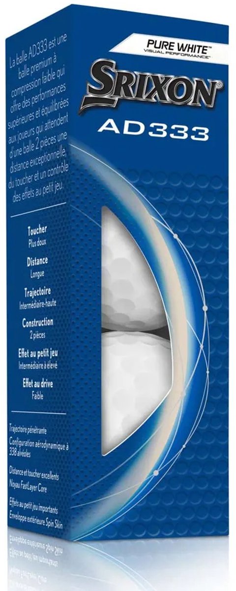 Srixon Ad333 11 Golfballen Wit 12 Balls van Srixon — afbeelding 3