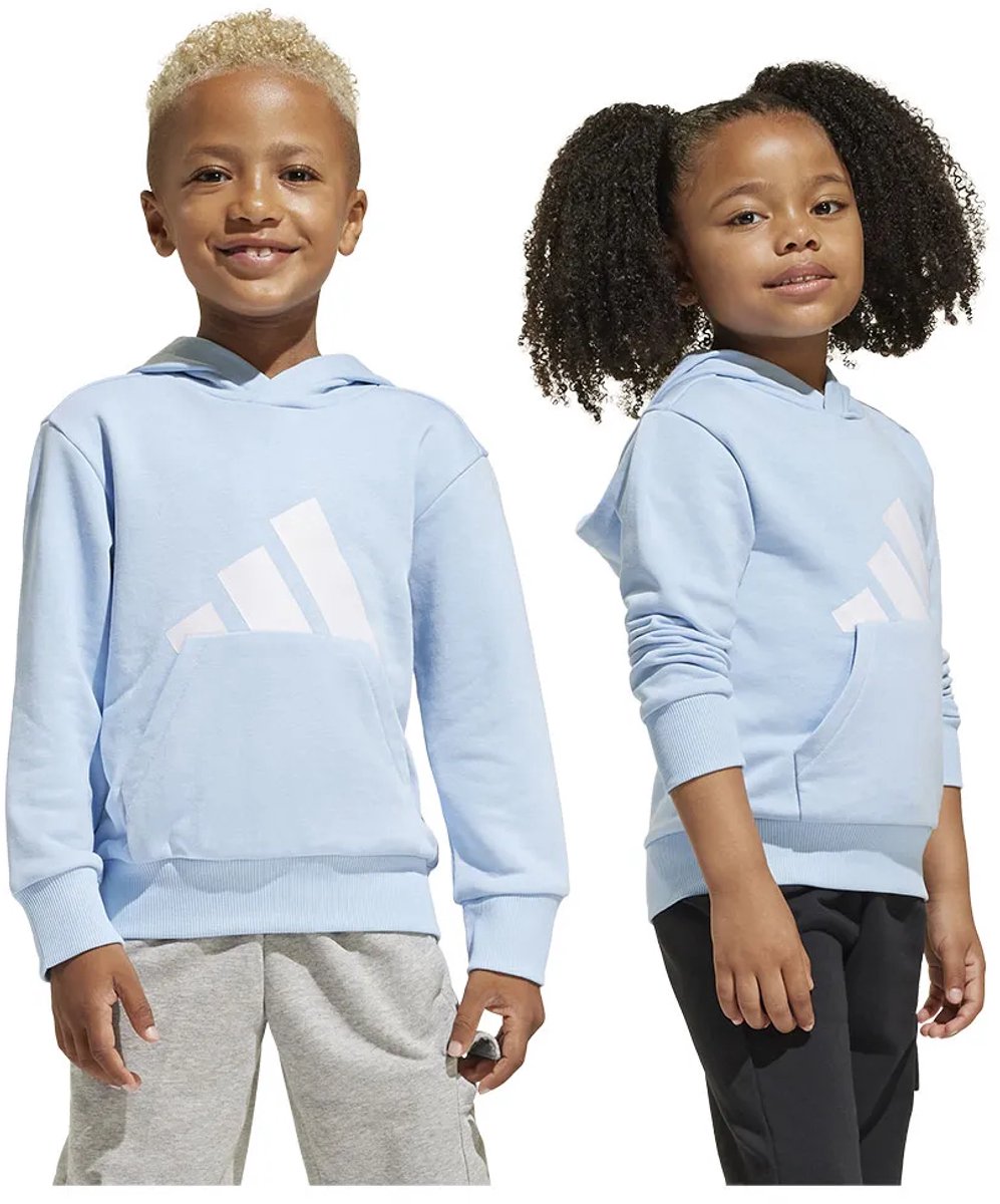 Adidas Essentials Big Logo Hoodie 5-6 Years Jongens Meisjes Blauw
