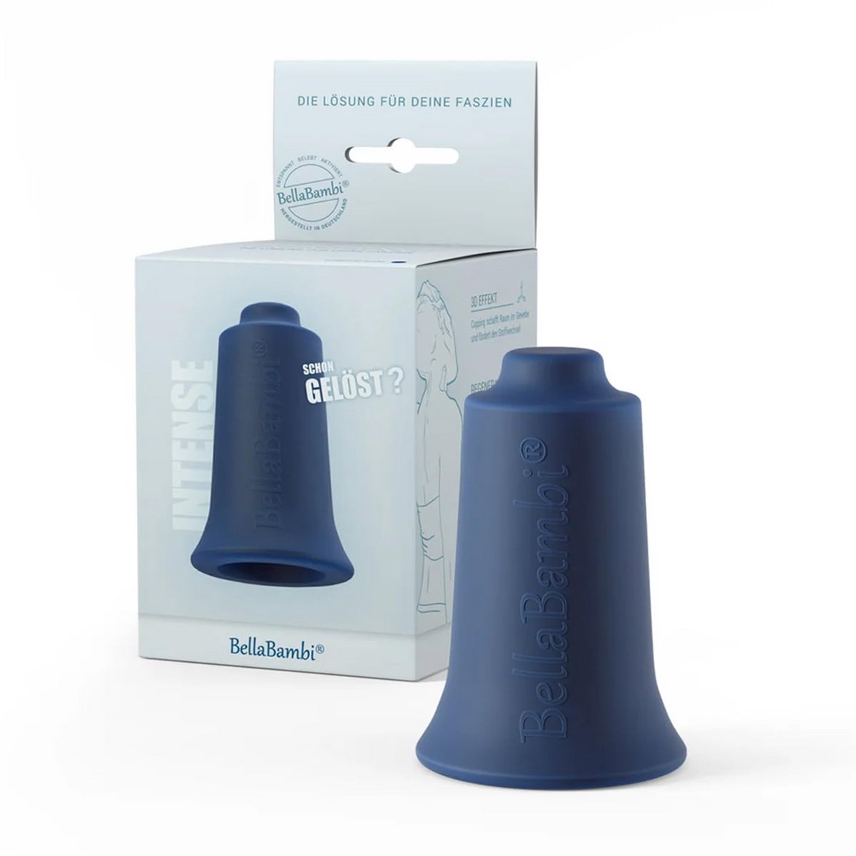 Cupping-klok voor bindweefselbehandeling - Medische silicone, Nachtelijk blauw