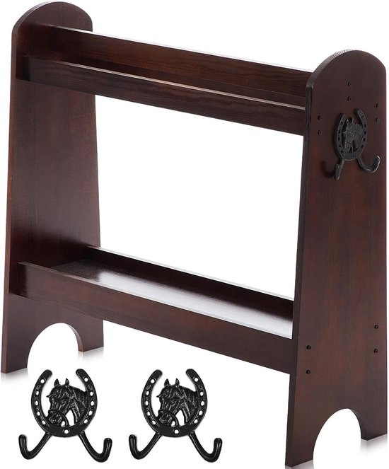 Houten zadelrek voor Engelse en westerse zadels - Paardenbenodigdheden en accessoires Houten zadelrek voor Engelse en westerse zadels - Paardenbenodigdheden en accessoires