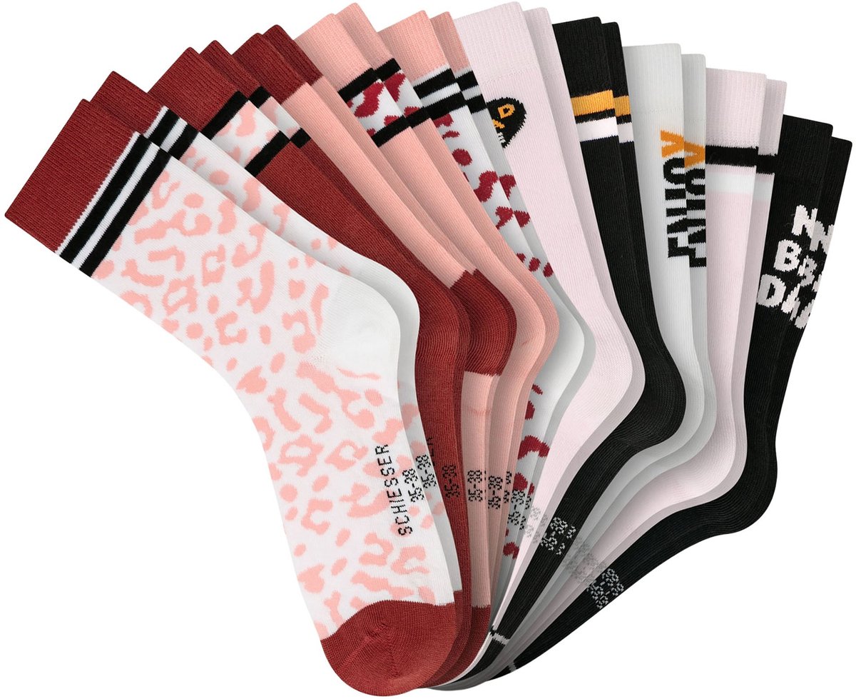 SCHIESSER Sokken Legwear Teens Set van 10