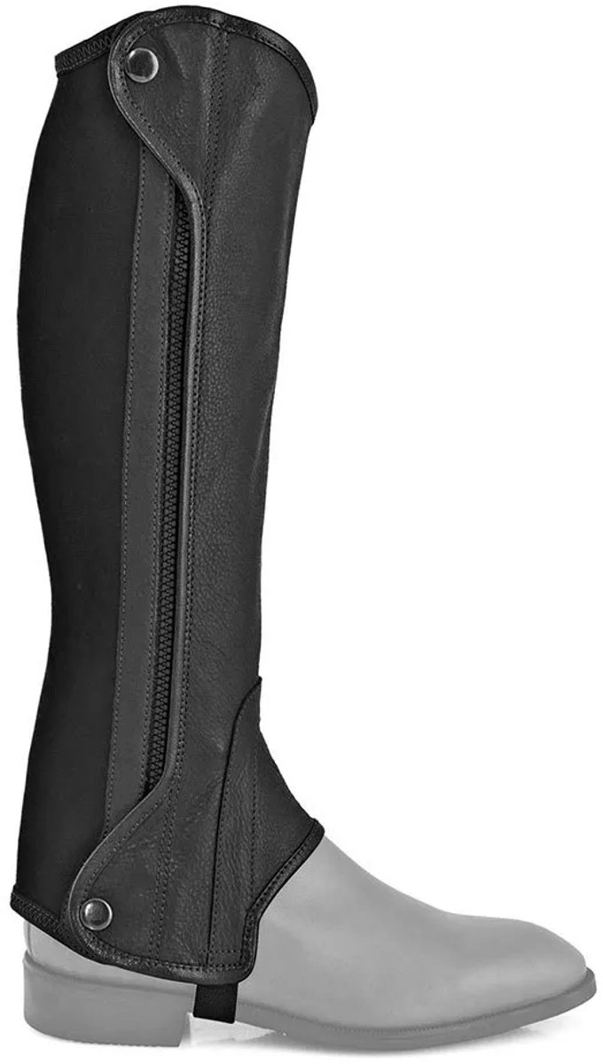 Equestro Chester Halve Chaps XS Zwart