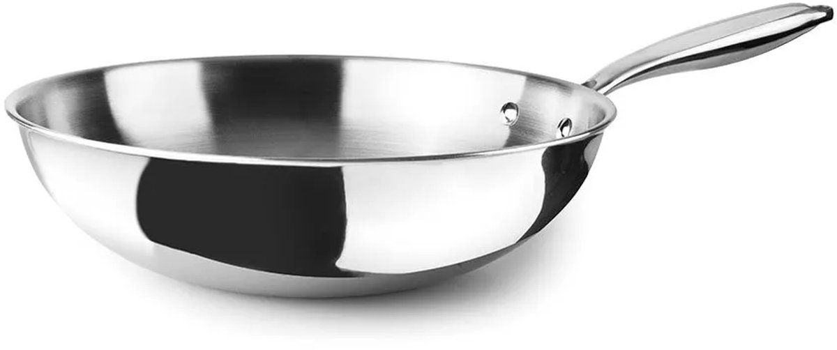 Ibili - Rvs Wokpan - 'Triply' - 30 cm