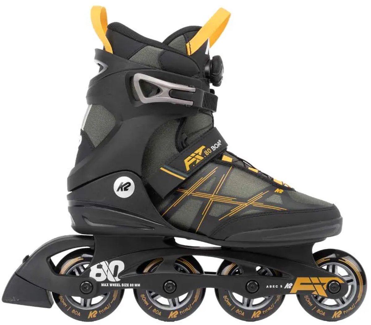 K2 Skate F.i.t80 Boa Inline Skates Man Grijs