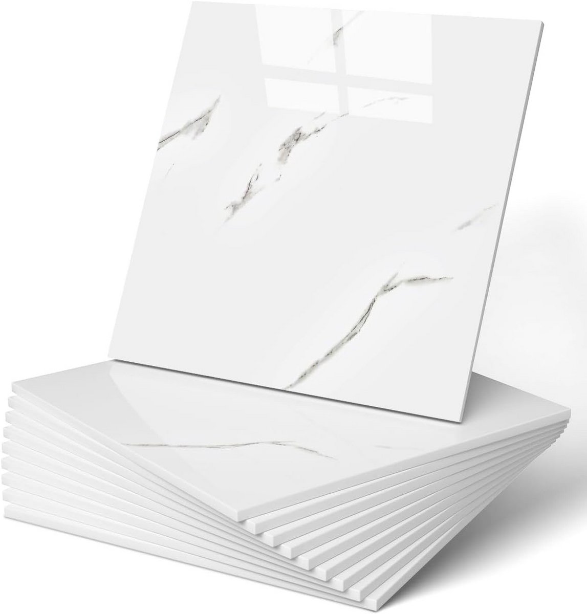 Zelfklevende Marmeren Wandtegels 10 Stuks 30x30 cm Waterdicht PVC