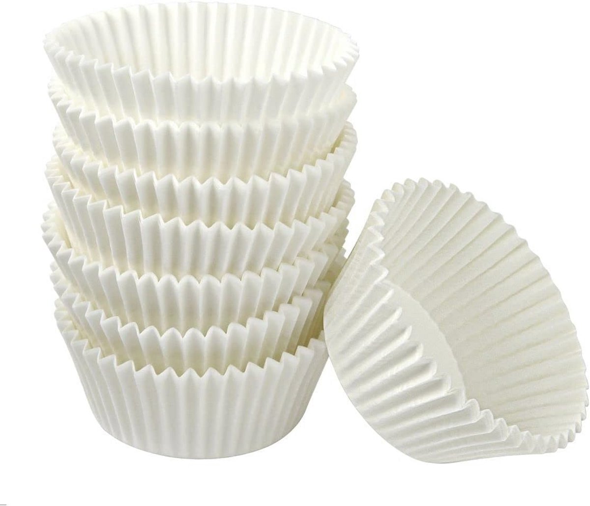 Papieren Muffin- en Cupcakevormpjes van FSC-gecertificeerd Papier - 75 Stuks - 7 x 3 cm