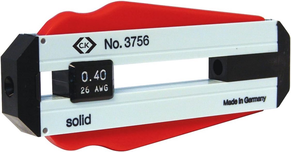 Draadstripper voor 22 AWG kabels, geschikt voor 0,60 mm bedrading