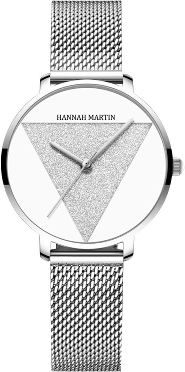 Minimalistisch Dameshorloge Analoog Quartz met RVS Mesh Band - Stijlvol en Elegant