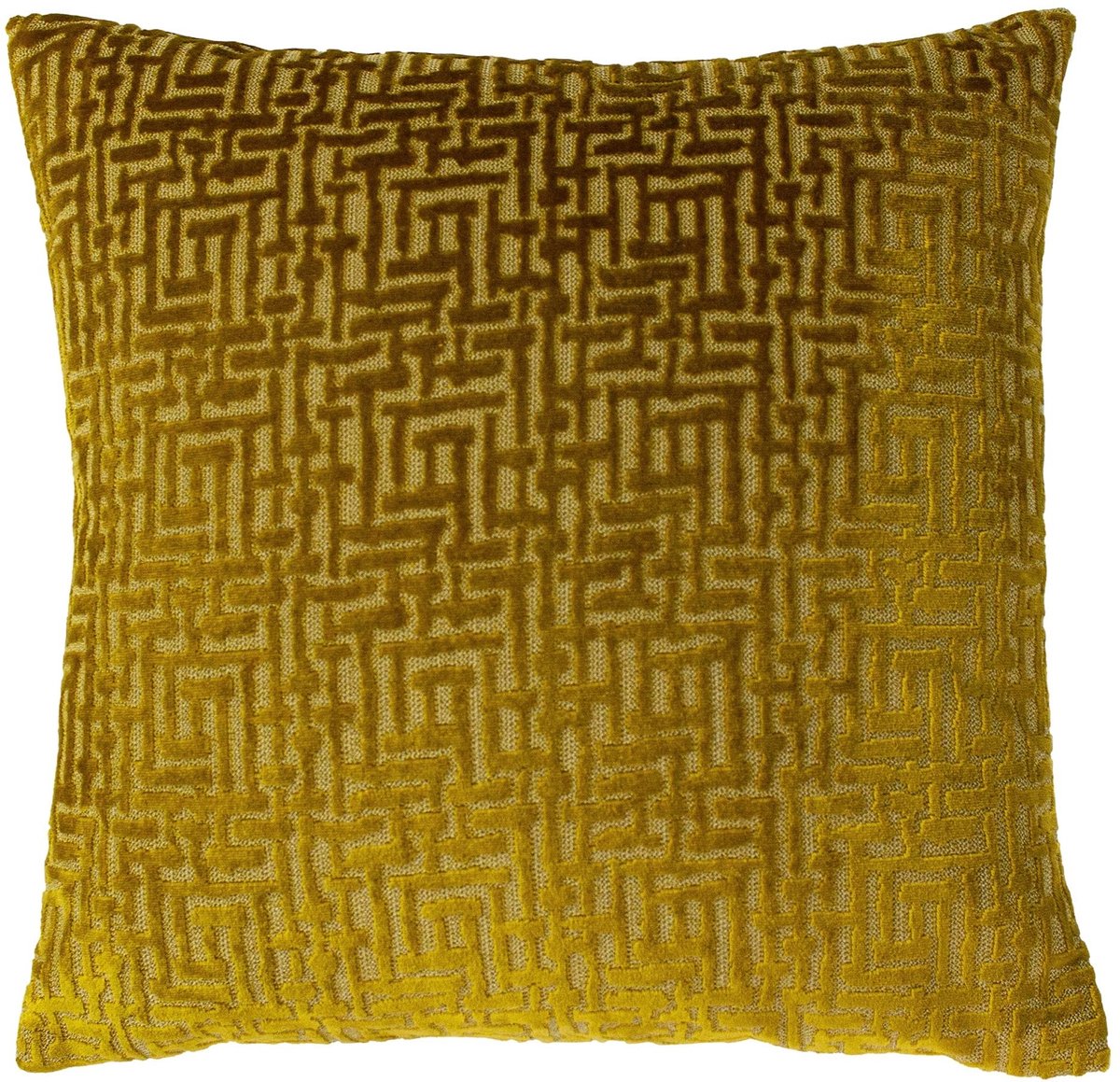 Unyqoos Stijlvolle jacquard kussenhoes in goudkleur voor elk interieur