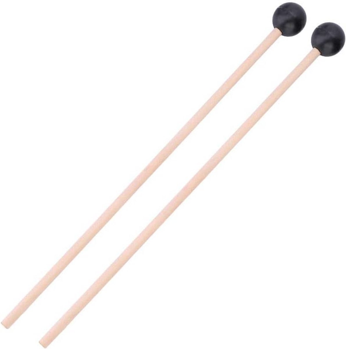 Marimba en Xylofoon Mallets - Rubberen Slagkoppen met Gladde Houten Handgrepen