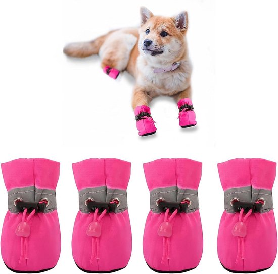 Truelove Mesh Stof Hondenschoenen Hond Laarzen Wat Reflecterend Robuust Antislipzool Antislip Buiten Voor Kleine Hond S5911