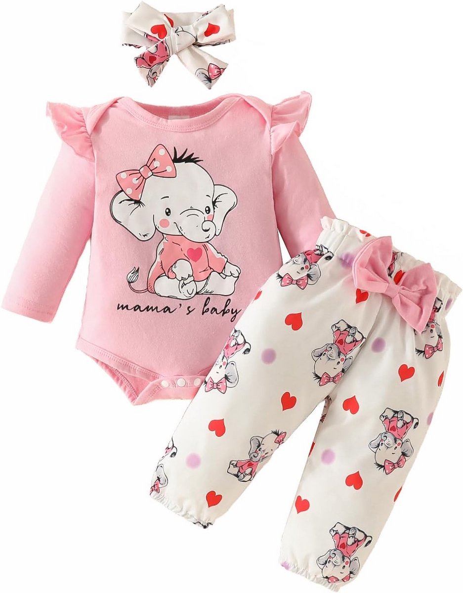 Schattige Baby Meisjes Kleding Set: Koeienprint en Ruches voor Kleine Meisjes