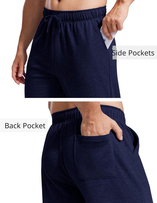 Heren Joggingbroek Katoen Lichtgewicht Sportbroek met Zakken en Trekkoord — afbeelding 4