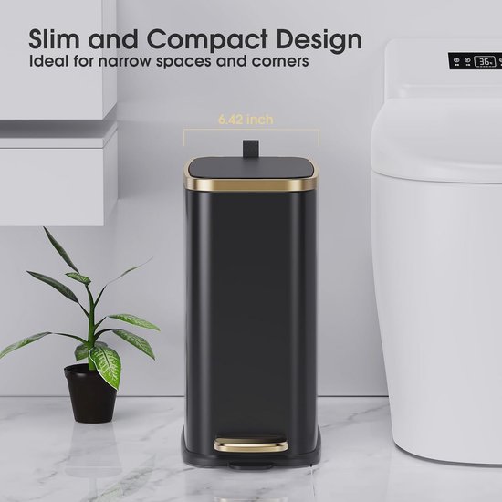 Brabantia Bo prullenbak met deksel 4 liter • Beige • de Bijenkorf