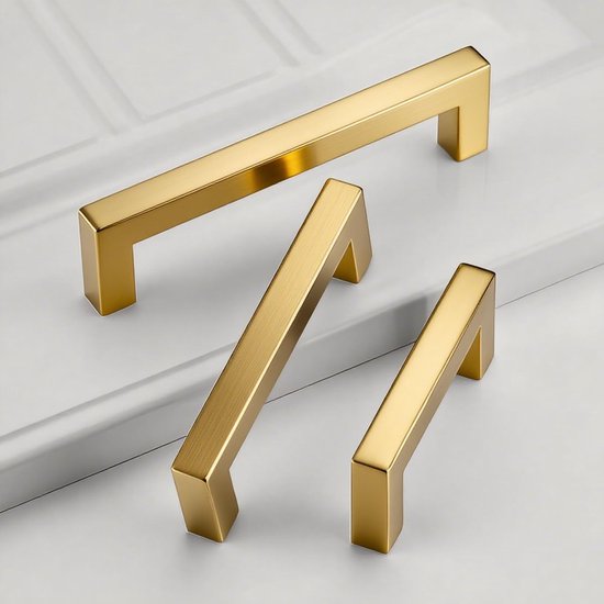 5x Grote Gouden RVS Kastgrepen 160mm voor Keukenkastjes en Lades | bol