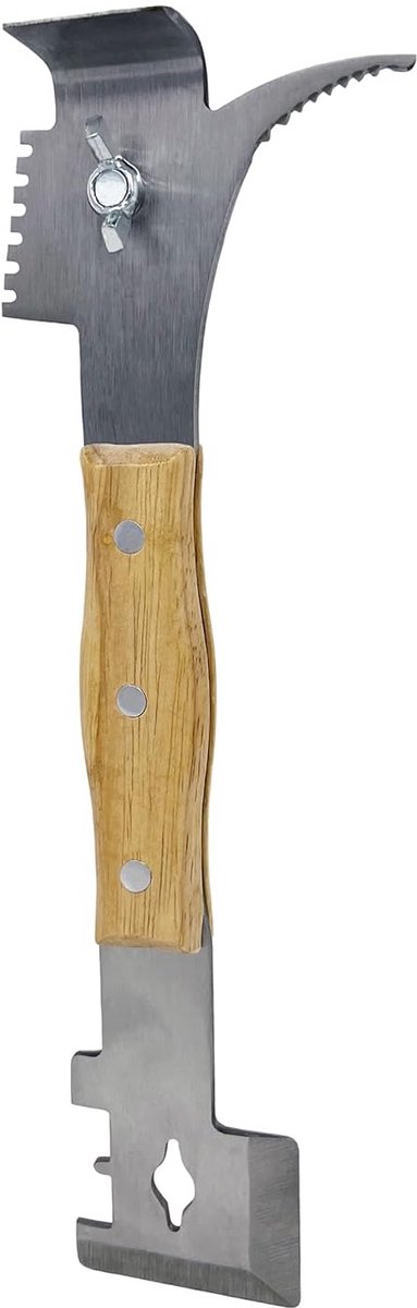 Multitool voor Imkers – Stokbeitel, Honingraatlifter, Schraper, Hamer en Spijker Trekker – Imkersgereedschap