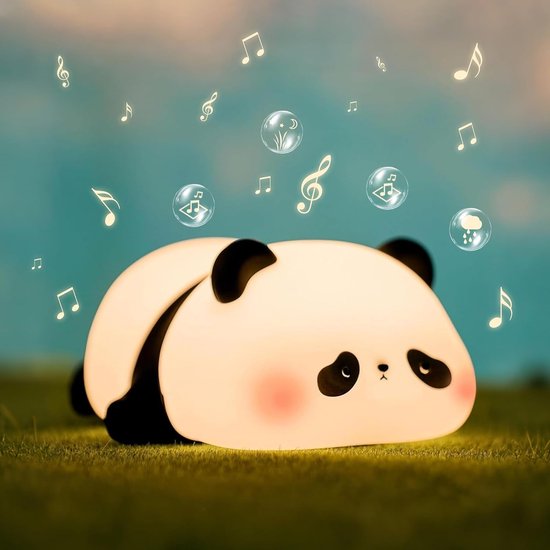 Panda nachtlampje voor kinderen met witte ruis, slaaphulpmiddel, 4 rustgevende geluiden, timer/dimfunctie, siliconen nachtlampje, geschikt voor baby's en peuters, cadeau. van Merkloos — afbeelding 3