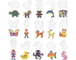 Strijkkralen Set met 15 Patronen - Beading Boards en Sjablonen voor Kinderen