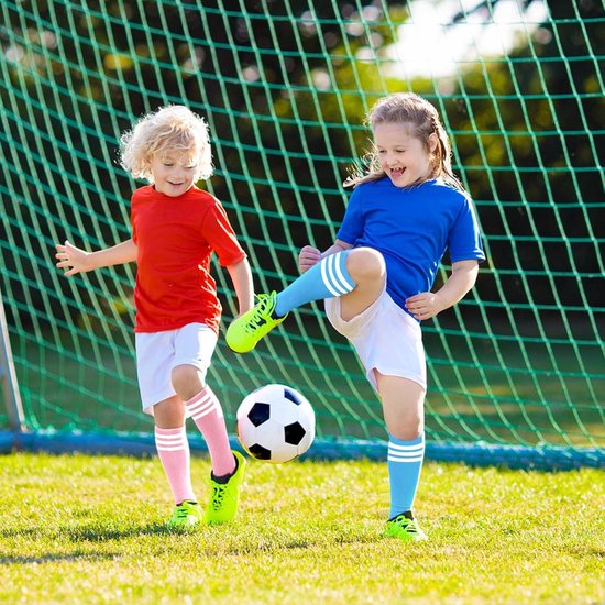 Allecta - Gestreepte Kniehoge Katoenen Voetbalsokken voor Kinderen en Peuters met Uniform Sportdesign van allecta — afbeelding 4