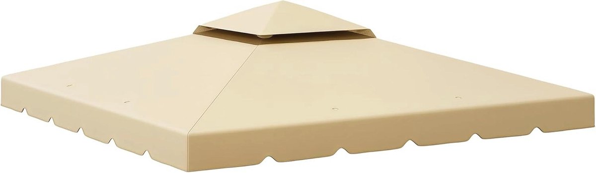 Vervangend zeil voor paviljoen 3x3m - Beige polyesterzeil voor tuin