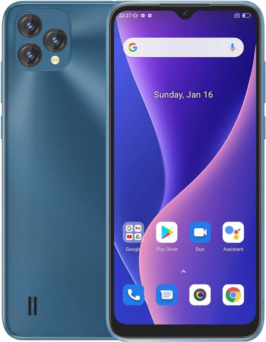 Android 11 Smartphone met 6,53 inch HD+ Display, 4 GB RAM, 32 GB Opslag en 4780 mAh Batterij