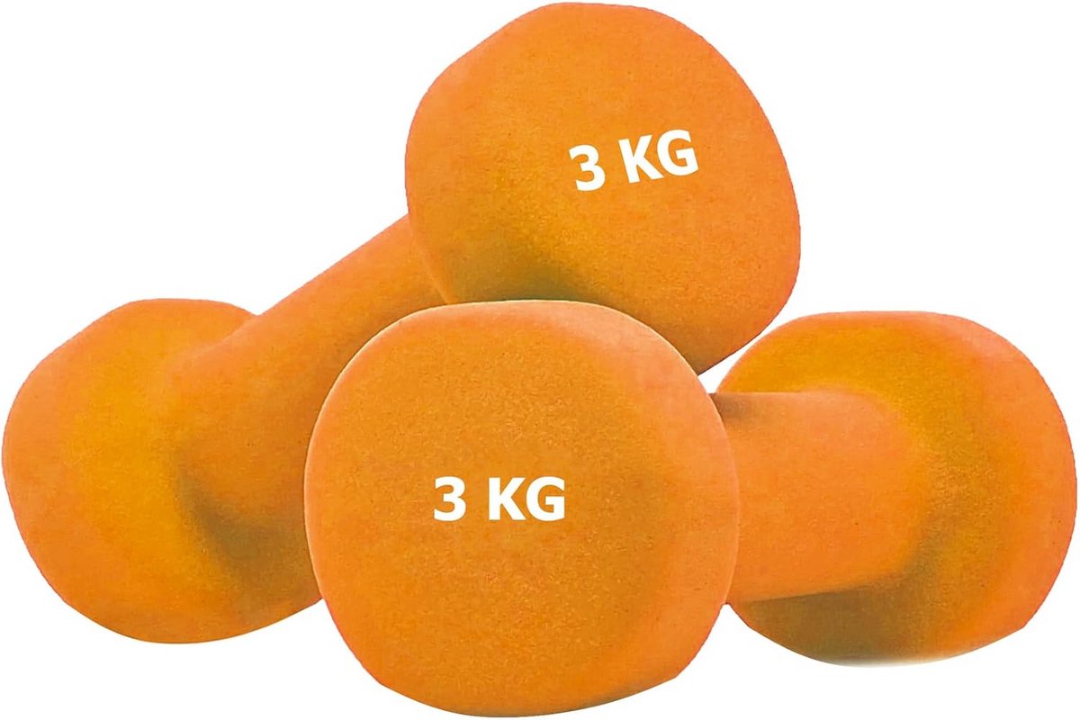Antislip Neopreen Halters voor Fitness en Thuis Gym 0,5 - 6 kg