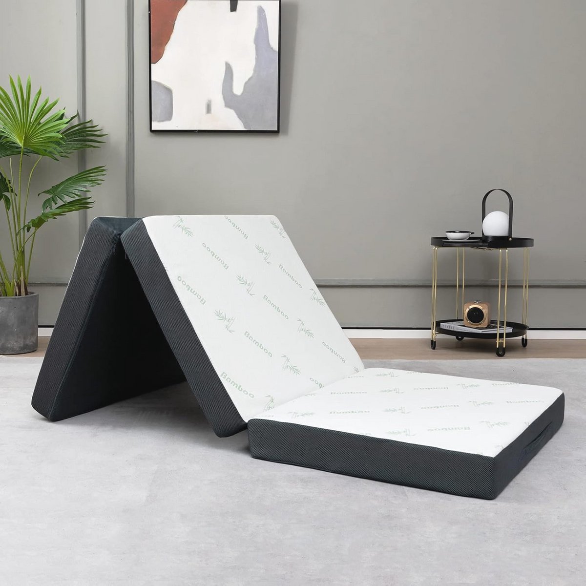 Opvouwbare Matras voor Eenpersoonsbed - Comfortabel en Ademend Schuim, 80 x 193 x 10 cm
