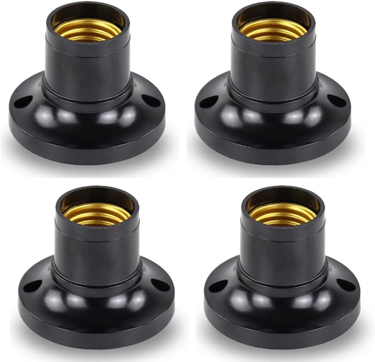 Universele E27 Lampfitting - Platte Adapter voor Energiebesparende Lampen