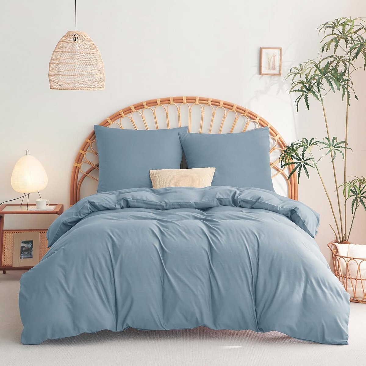 Dekbedovertrekset 260 x 240 cm met Kussenslopen 65 x 65 cm - Microvezel Beddengoed voor Tw