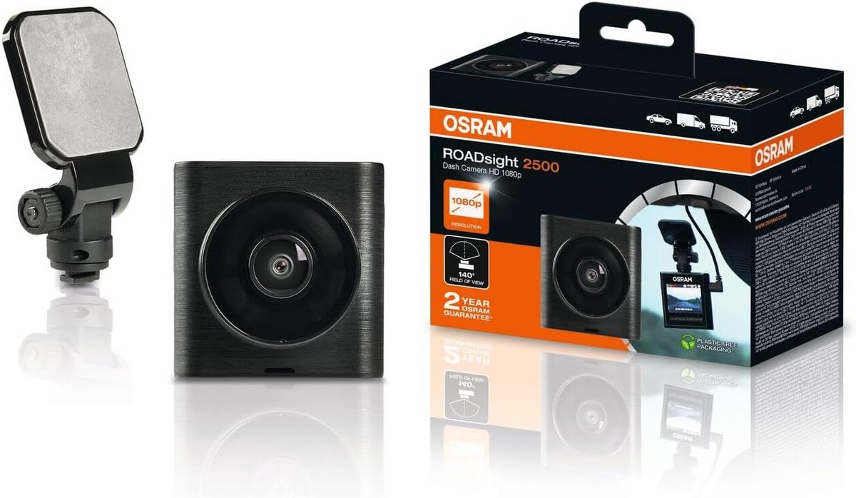 Dashcam Full HD 1080p met 140° Groothoek, G-sensor en Parkeermodus