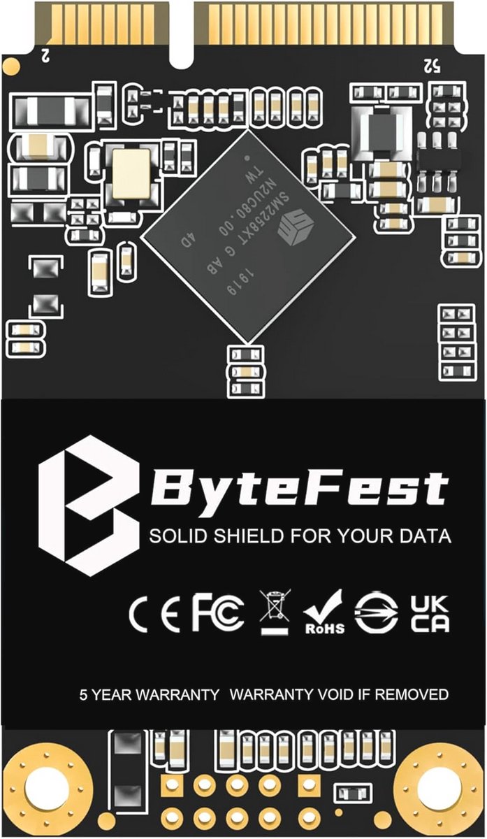 2 TB mSATA SSD - Hoge prestaties, 3D NAND, Interne Solid State Drive voor Laptop en Desktop