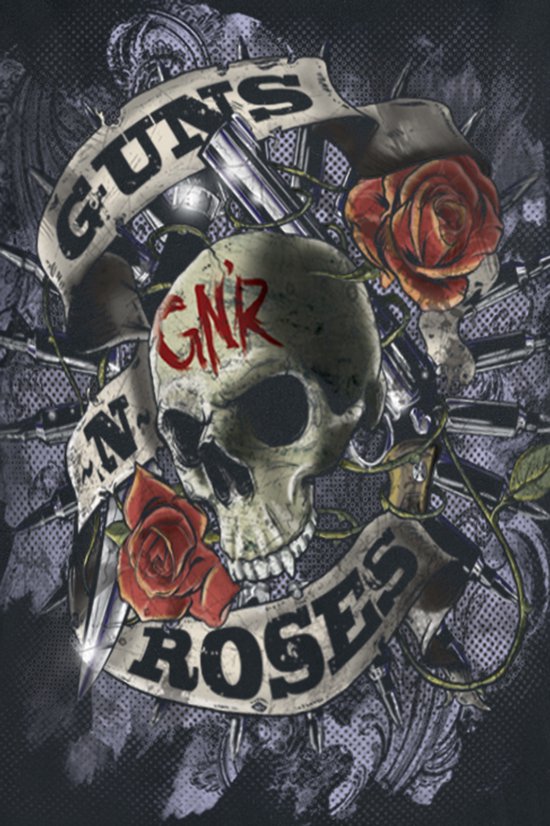 T-shirt Guns N' Roses Firepower noir L en coton bio - Produits dérivés du groupe, Groupes