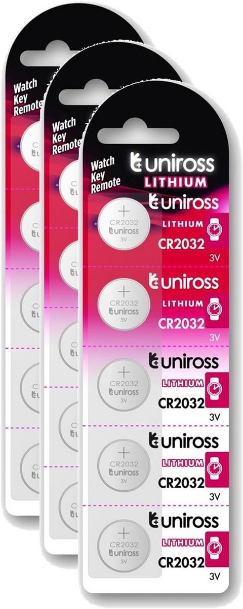 Lithiumbatterijen CR2032 (3V) - 3 stuks