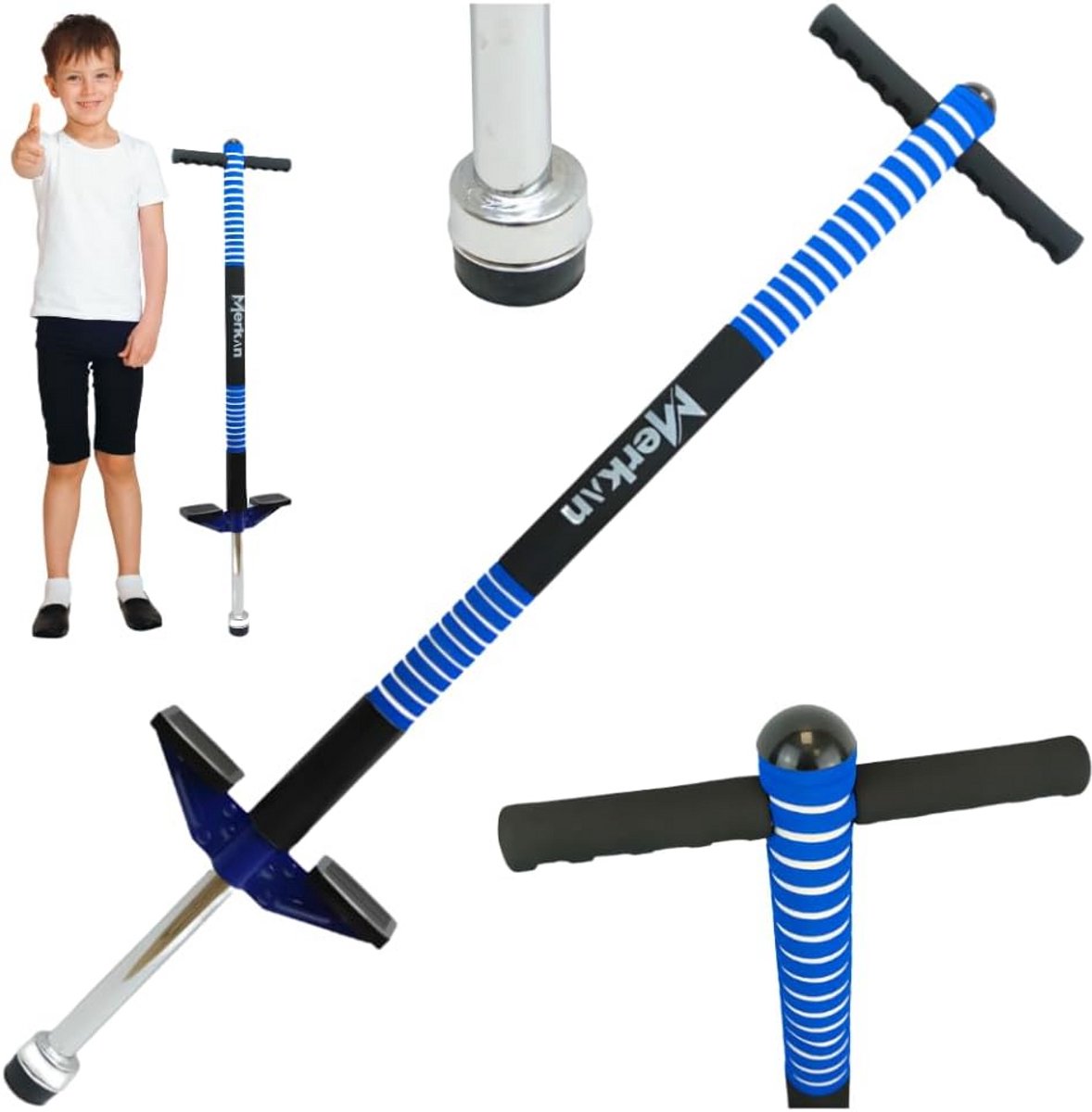 Pogo Stick voor Kinderen - Springtruck voor Buiten Activiteit - Ontwikkel Balans en Coördinatie - Geschikt voor Leeftijd 5+, Tot 70 kg