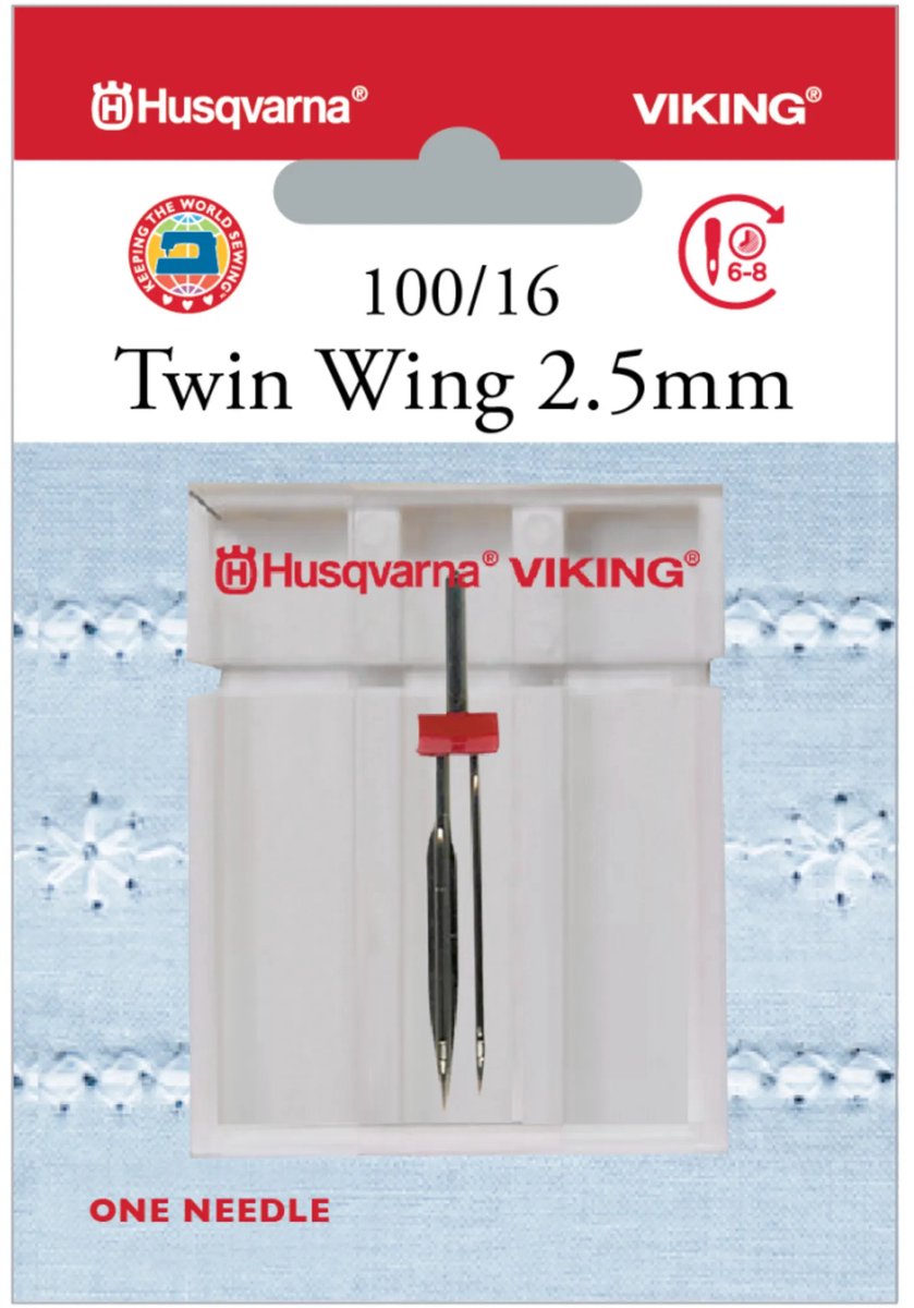 Husqvarna-Viking Tweelingnaald Zwaard / 100 / 2.5 mm (1 stuk) Naalden