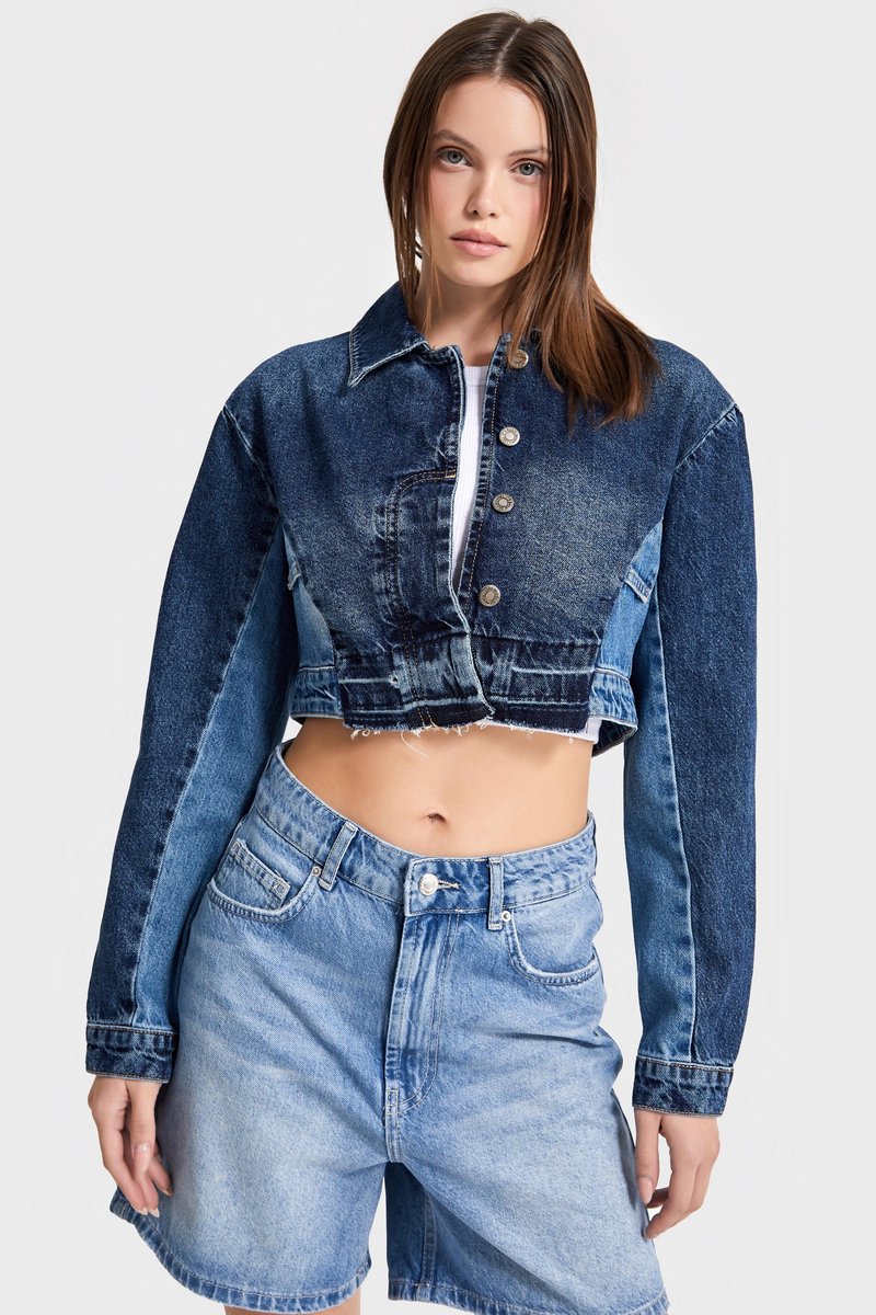 It's Basic - Cropped Denim Jacket