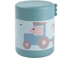 Done By Deer Food Jar - Tiny Farm - Blue - 300 ml