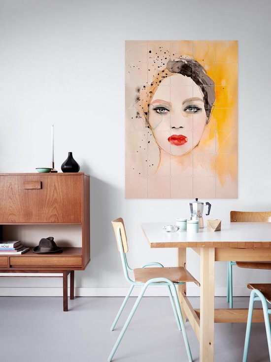 IXXI Sphere, Leigh Viner - 100 x 140 cm - Support de suspension gratuit - Grande décoration murale et posters - Aquarelle, Illustrations, Salon, Chambre, Mode