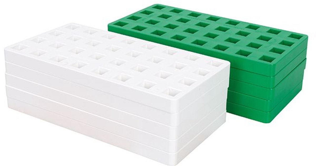 Plus-Plus bouwplaten BIG set van 2 - kleurrijk constructiespeelgoed.