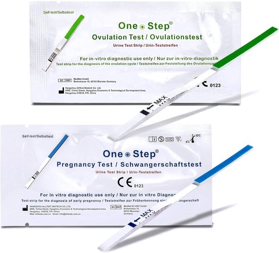 One+Step Combo Pack - 30 Ovulatietesten en 10 Zwangerschapstesten - Betrouwbaar en Gebruiksvriendelijk - Hoogwaardige Kwaliteit