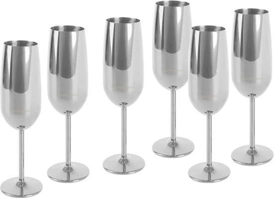 Outdoor Saxx® Roestvrijstalen bekers, set van 4 borrelbekers van metaal, metalen bekers met leren tas en vultrechter, roze, roze